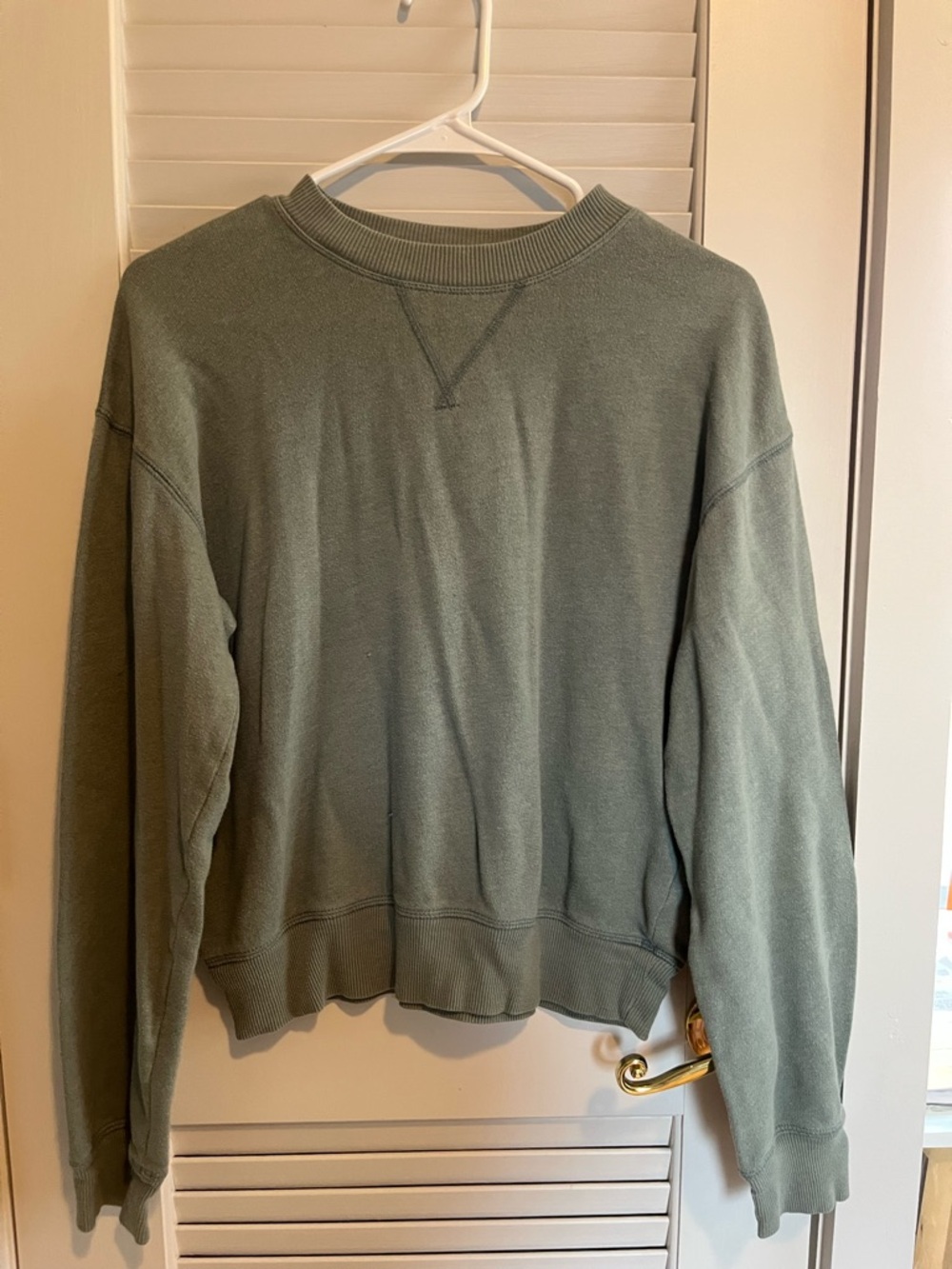 SO Olive Green Women's Crewneck Sweatshirt